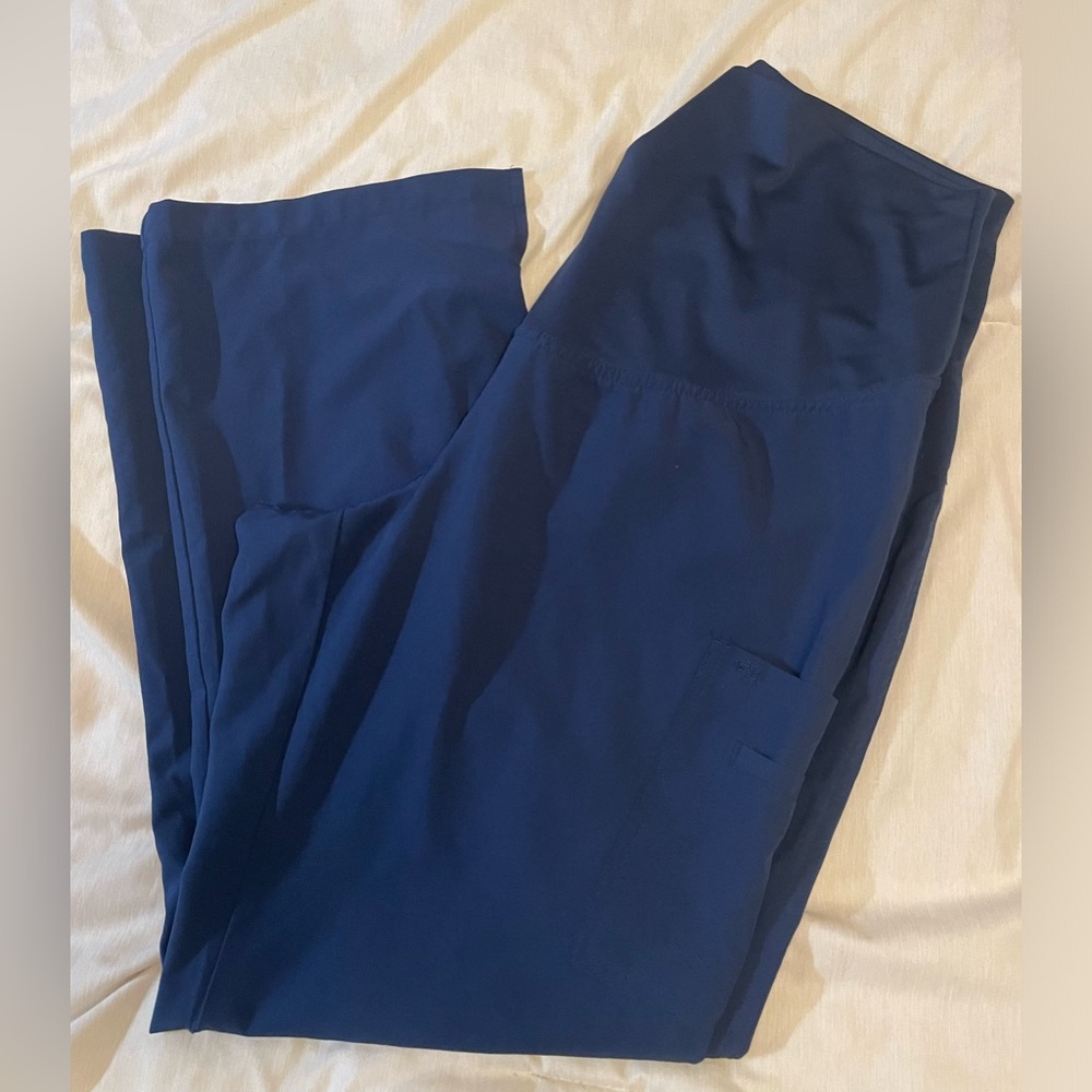 Med couture maternity scrubs, navy blue.